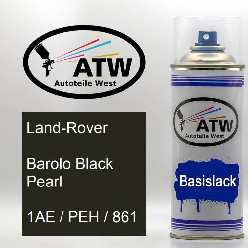 Land-Rover, Barolo Black Pearl, 1AE / PEH / 861: 400ml Sprühdose, von ATW Autoteile West.